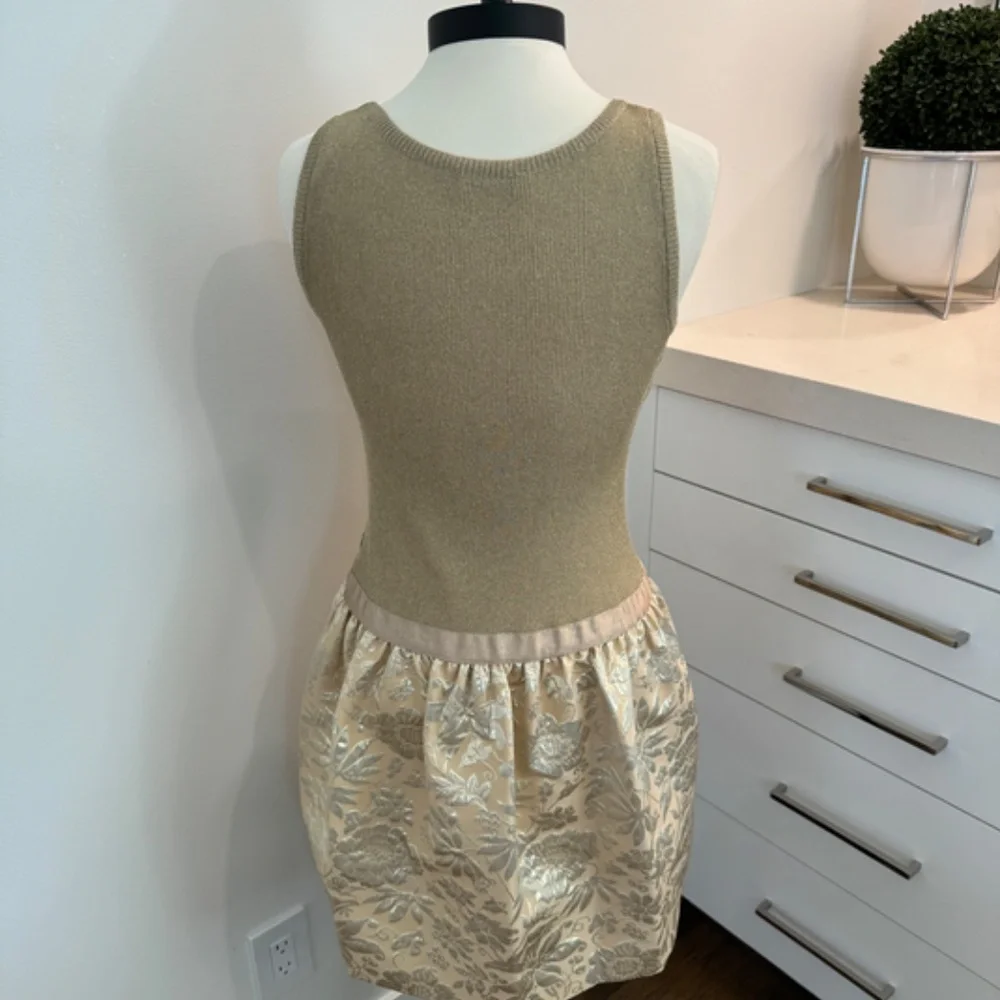 Moschino Perfect Party Dress - Gold Size 10 - Picture 4 of 14